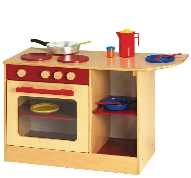 Multi-cuisinière 84 x 34 x 50 cm rouge