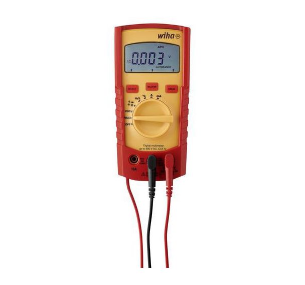 Multimètre numérique jusqu'à 600V Catégorie IV avec 2 piles AAA