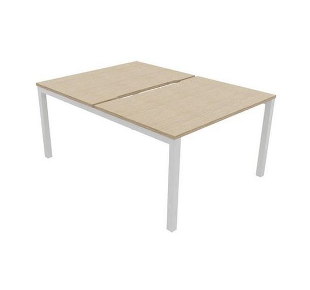Multiposte Départ - Suivant L120xP163 cm Plateau échancré - Buronomic