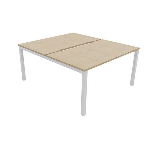 Multiposte Départ - Suivant L140xP163 cm Plateau échancré - Buronomic