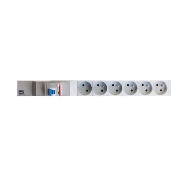 Multiprise 19'' 6 prises avec disjoncteur différentiel
