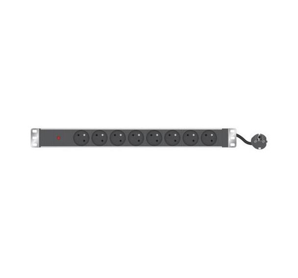 Multiprise 19'' 8 prises avec voyant