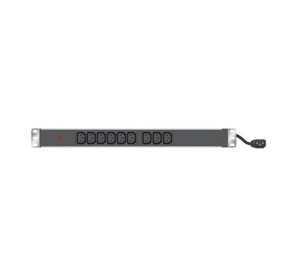 Multiprise 19'' 9 prises C13 / cordon C14 avec voyant