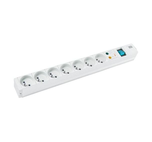 Multiprise 19'' avec 7 prises interrupteur et parasurtenseur