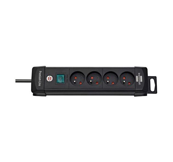 Multiprise Premium-Plus 4 prises avec interrupteur 1,8m - Brennenstuhl