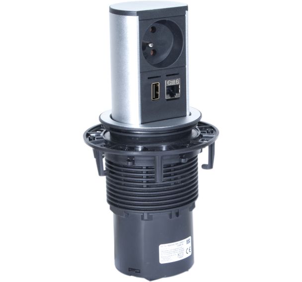 Multiprise encastrable avec RJ45 Elevator