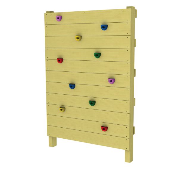 Mur d'escalade bois scellement direct