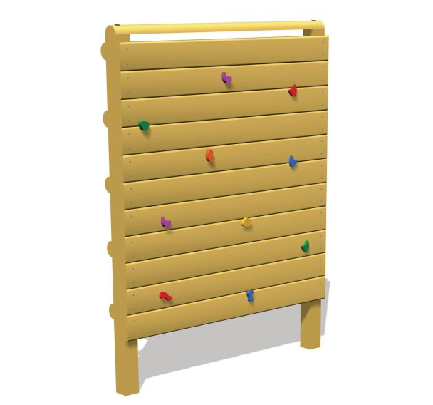 Mur d'escalade hauteur 2 m - scellement direct