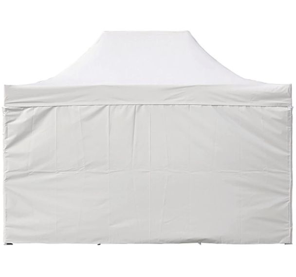 Mur plein 4m pour tente parapluie Galo - blanc