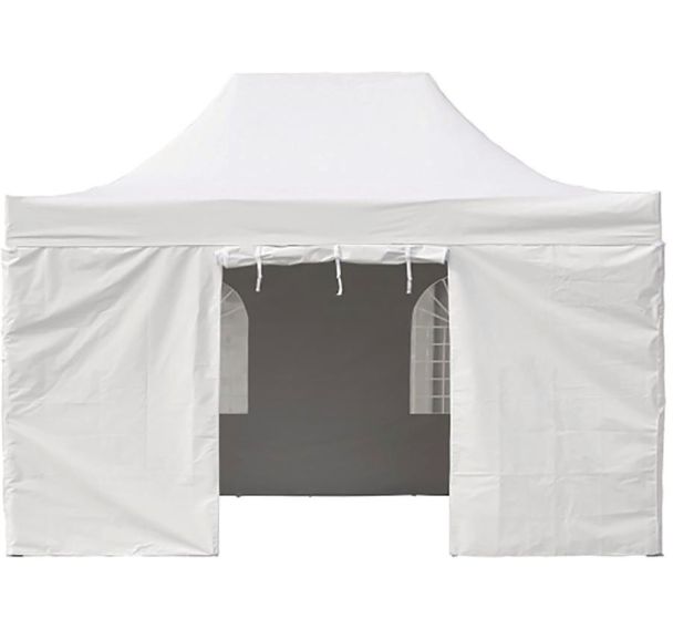 Mur porte 4m pour tente parapluie Galo- blanc