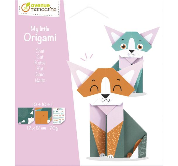 My little Origami, 12 x 12 cm, 20 feuilles - Avenue Mandarine