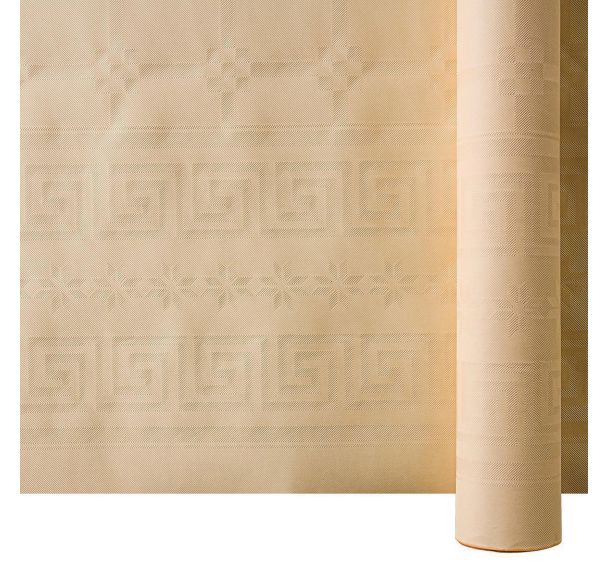 Nappe damassée ivoire papier gaufré L: 25000 mm l: 1200 mm,