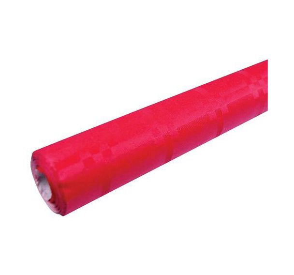 Nappe en papier rouge -PUBLI EMBAL