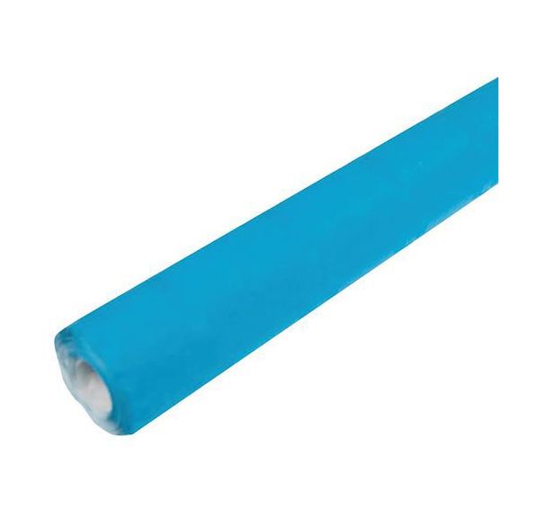 Nappe en papier turquoise -PUBLI EMBAL