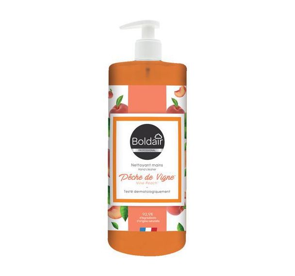 Nettoyant mains pêche de vigne - 500 ml - Boldair
