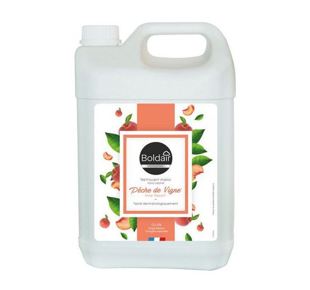 Nettoyant mains pêche de vigne - 5L - Boldair