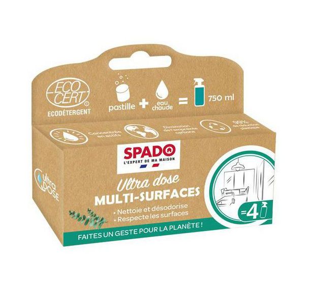 Nettoyant multisurfaces Ecocert - concentré à diluer -Spado