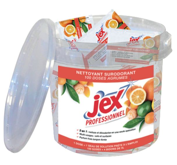 Nettoyant surodorant Agrumes Jex Pro - 100 doses x 20 mL Agrumes