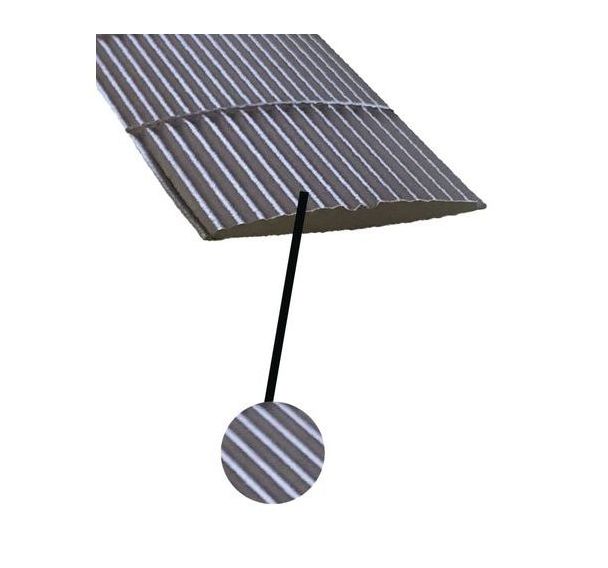 Nez de marche aluminium strie 35 mm plat l.1,5 m a visser