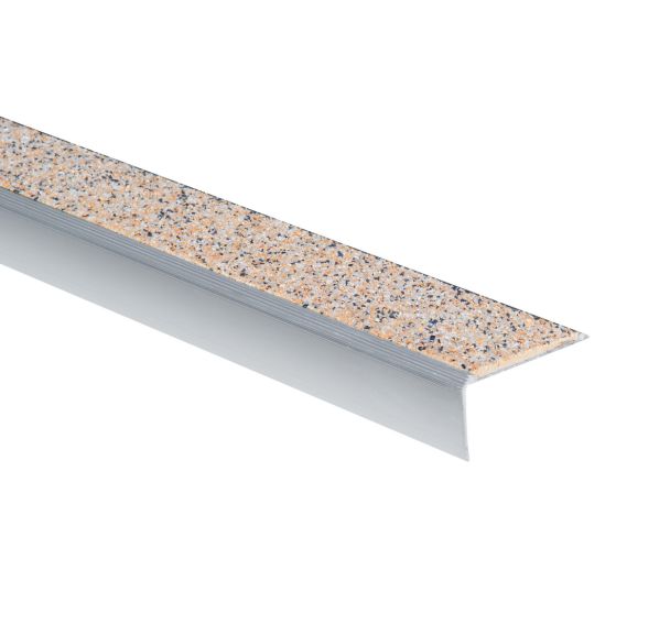 Nez de marche cornière minéral Proople - 62x30x1500mm - Wattelez