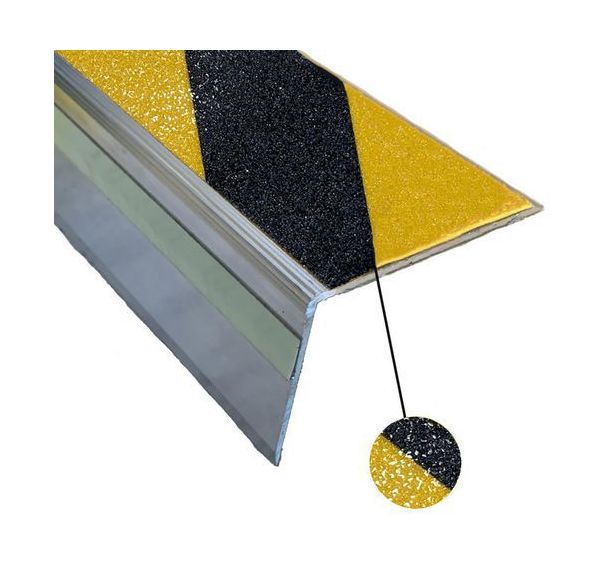 Nez de marche large antidérapant en aluminium - Wattelez