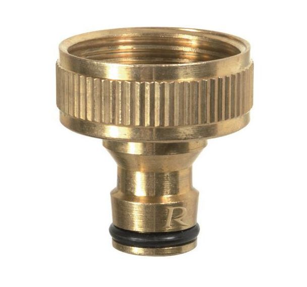 Nez de robinet 100 % laiton sur carte - Ø 25.4 mm (1'')