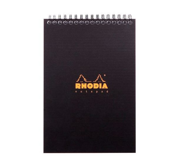Notepad Rhodiactive 90g, reliure intégrale 14,8x21 cm ligné