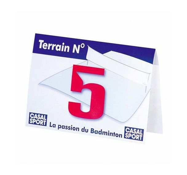Numérotation Terrains Bad 1-9