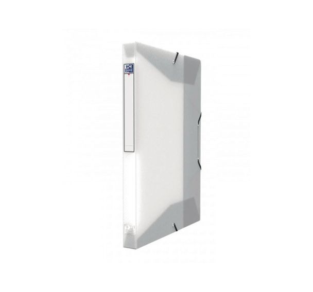 OXFORD Boîte Capacité Standard Hawaï 24x32cm Dos 25mm avec Elastique Couverture Polypro Incolore