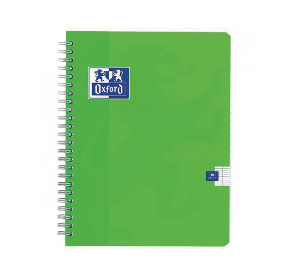 OXFORD Cahier Color Life 17x22cm Grands Carreaux Seyès 180 Pages Reliure Intégrale Couverture Carte Coloris Assortis