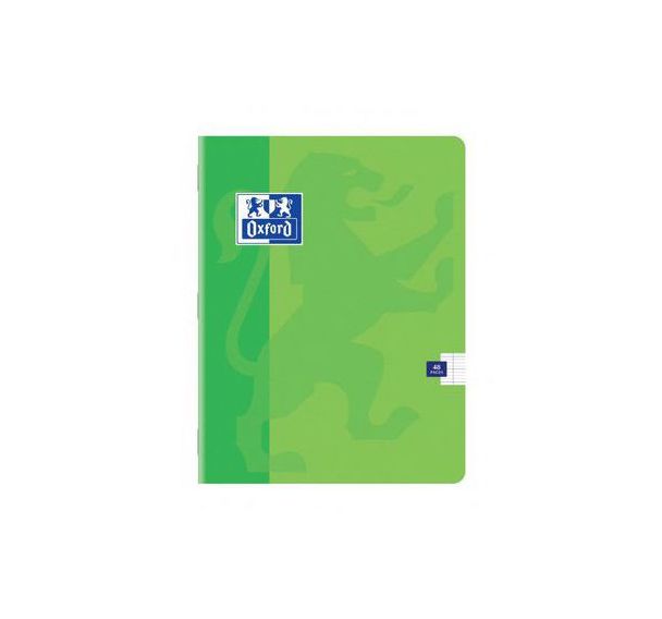 OXFORD Cahier Color Life 17x22cm Grands Carreaux Seyès 48 Pages Agrafées Couverture Carte Coloris Assortis
