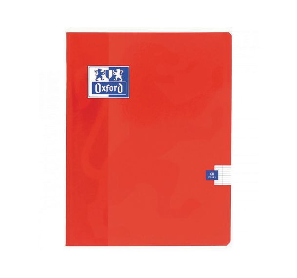 OXFORD Cahier Color Life 17x22cm Grands Carreaux Seyès 60 Pages Agrafées Couverture Carte Coloris Assortis