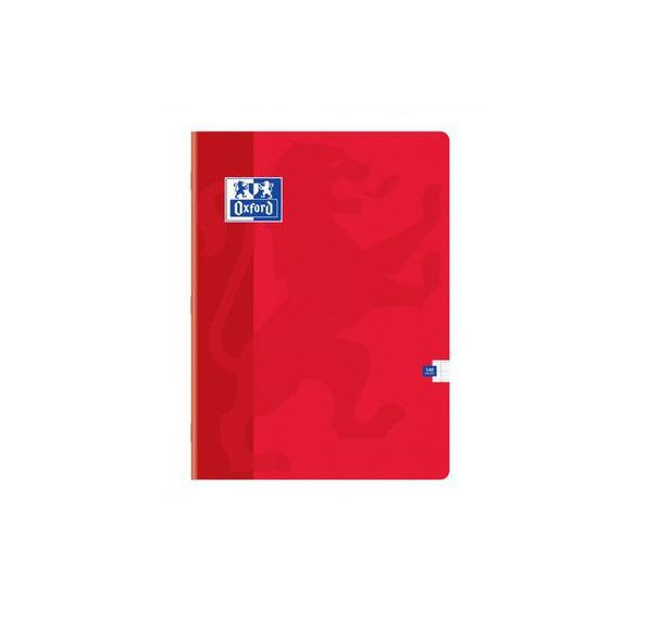 OXFORD Cahier Color Life 24x32cm Grands Carreaux Seyès 140 Pages Agrafées Couverture Carte Coloris Assortis