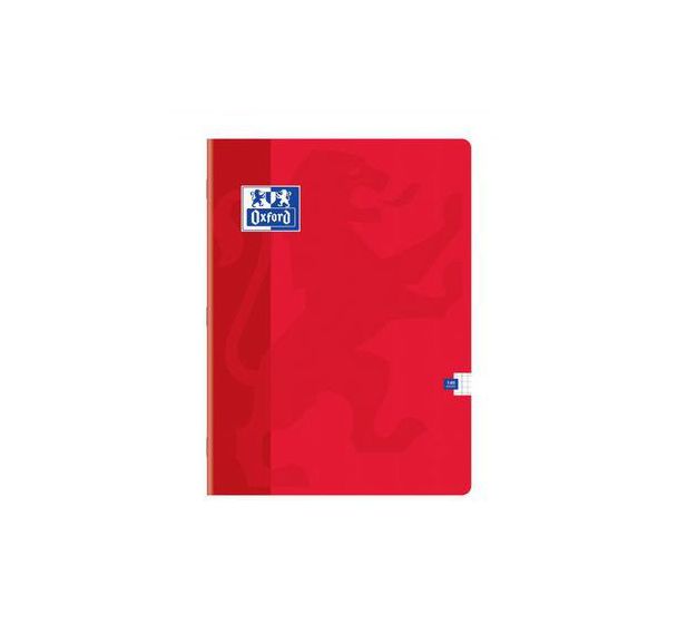 OXFORD Cahier Color Life 24x32cm Petits Carreaux 5mm Margés 140 Pages Agrafées Couverture Carte Coloris Assortis