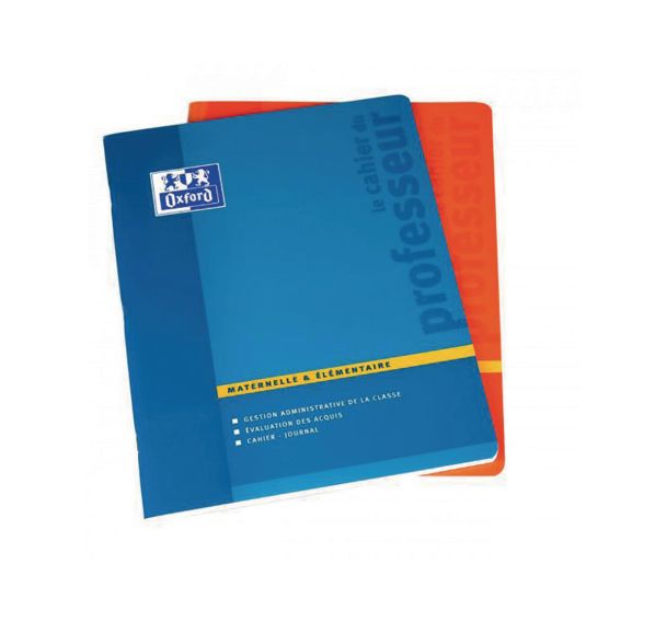 OXFORD Cahier Enseignants Maternelle et Elémentaire 24x32cm Réglure Spécifique 100 Pages Agrafées Coloris Assortis