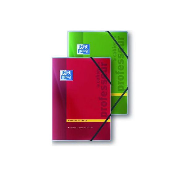 OXFORD Cahier Enseignants Secondaire A4 Réglure Spécifique 144 Pages Agrafées Coloris Assortis
