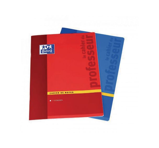 OXFORD Cahier de Notes Enseignants A4 Réglure Spécifique 44 Pages Agrafées Coloris Assortis