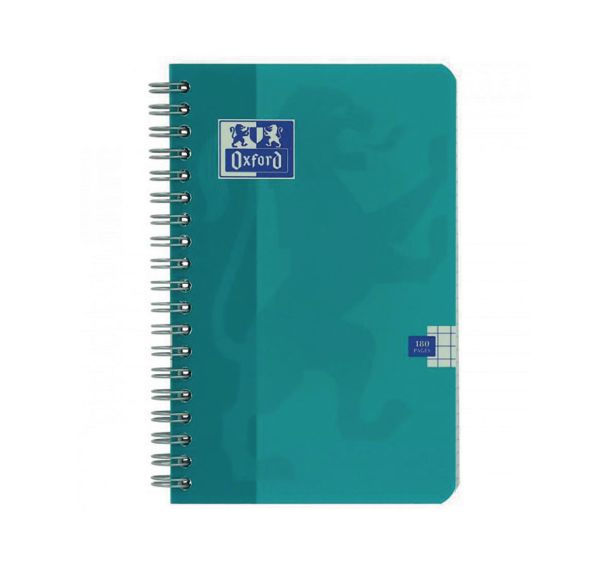 OXFORD Carnet Color Life 11x17cm Petits Carreaux 5mm 180 Pages Reliure Intégrale Couverture Carte Coloris Assortis