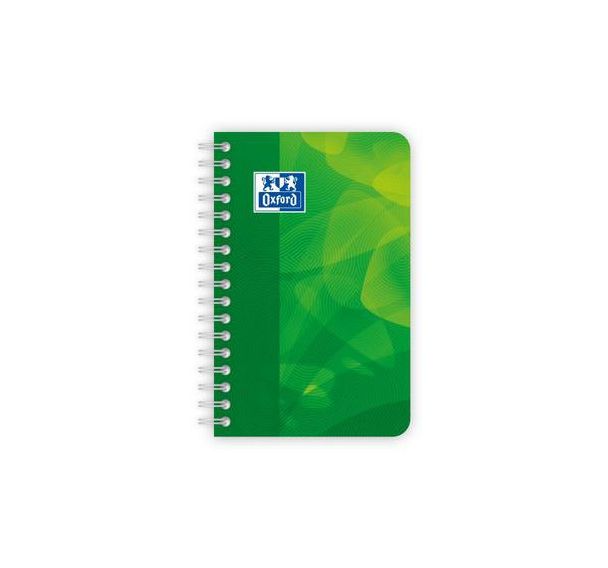 OXFORD Carnet Lagoon 9x14cm Petits Carreaux 5mm 180 Pages Reliure Intégrale Couverture Polypro Coloris Assortis