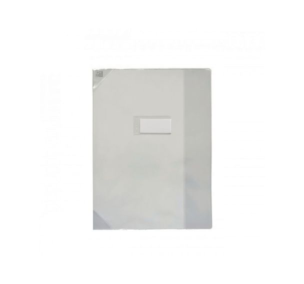 OXFORD Protège-Cahier Strong Line A4 avec Rabat Marque-Page PVC Translucide 15/100ème Incolore
