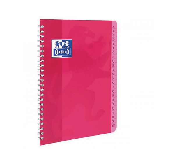 OXFORD Répertoire Color Life 17x22cm Petits Carreaux 5mm 100 Pages Reliure Intégrale Couverture Carte Coloris Assortis