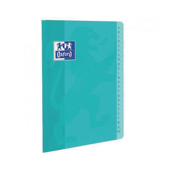 OXFORD Répertoire Color Life 17x22cm Petits Carreaux 5mm 120 Pages Agrafées Couverture Carte Coloris Assortis