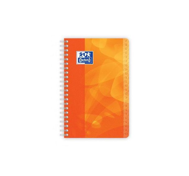 OXFORD Répertoire Lagoon 11x17cm Petits Carreaux 5mm 100 Pages Reliure Intégrale Couverture Polypro Coloris Assortis