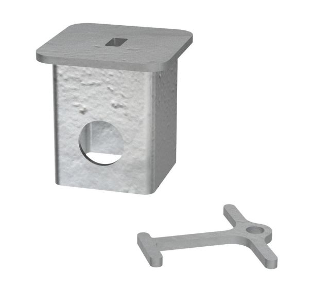 Obturateur 40 x 40 mm pour barrière HESI - galva