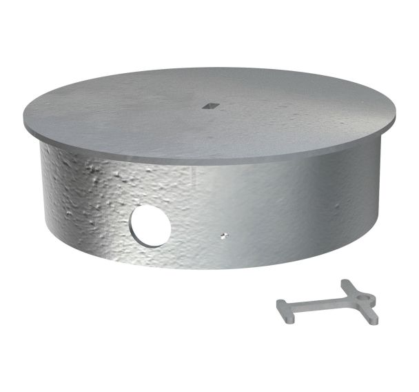 Obturateur pour potelets/barrières - galvanisé - BUTON DESIGN