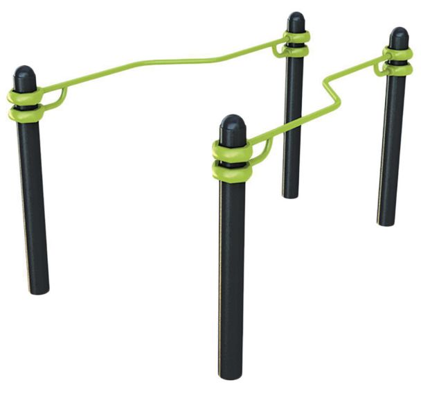 Open dips PMR pour parcours sportif Freetness