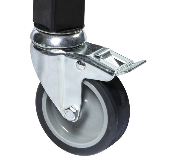 Option pour paillasse mobile 4 roulettes pivotantes à frein CLASS'