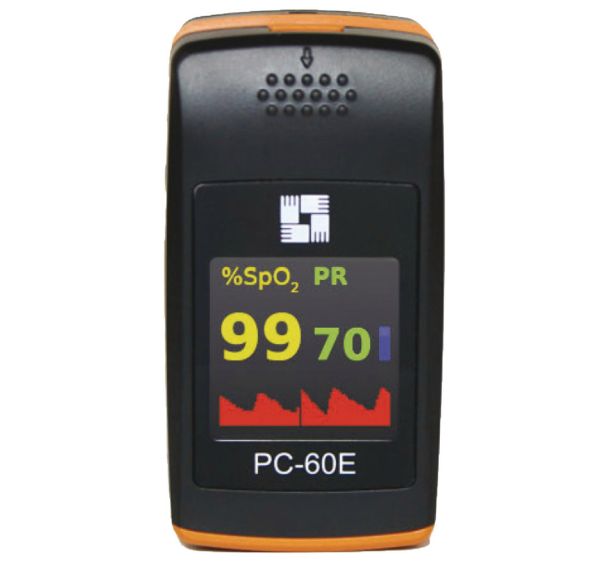 Oxymètre de pouls PC-60E avec capteur néonatal déporté VELCRO (0-2 ans)