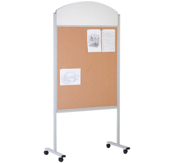 Panneau d affichage sur roulettes 2 faces liège