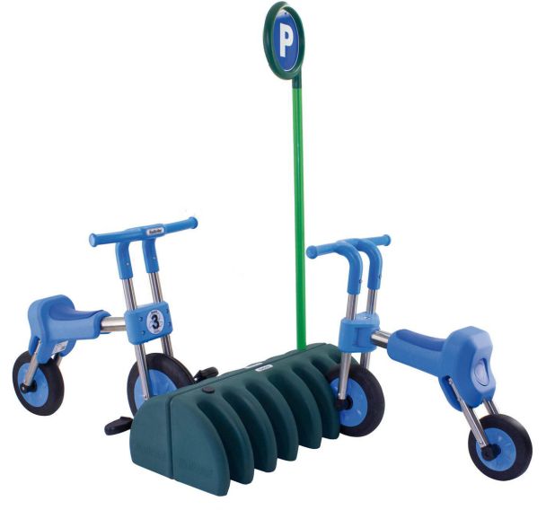 Parking à trottinettes et tricycles